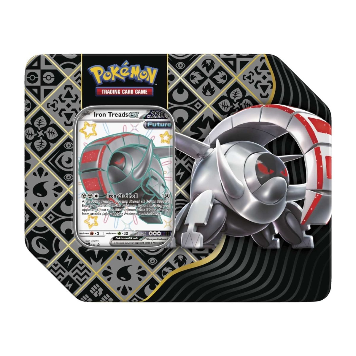 Pokémon Paldean Fates Tin (Shiny Iron Treads ex)