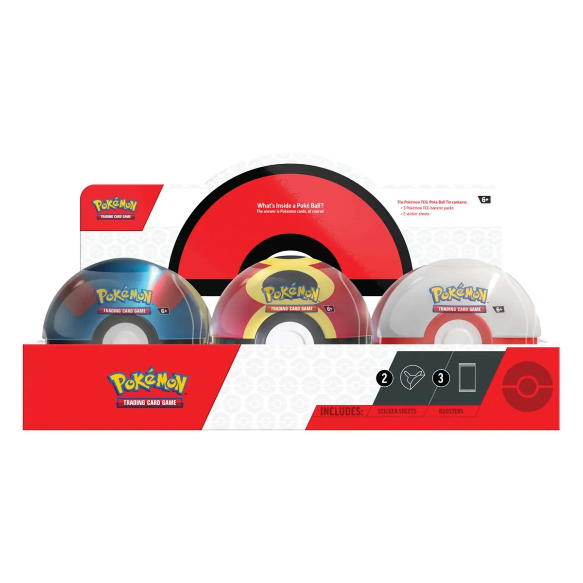 Pokémon Poke Ball Tin (2025) - Set of 6