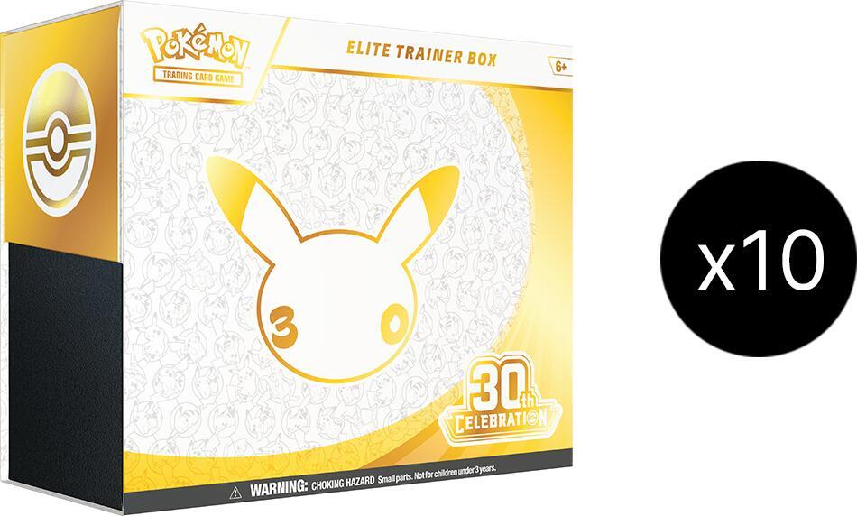 Pokémon 30th Celebration Elite Trainer Box Case 10 ETBs