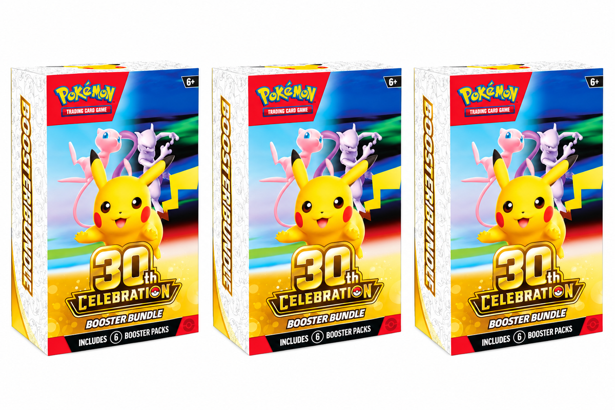 Pokémon 30th Celebration Booster Bundle 3-Pack 18 Booster Packs