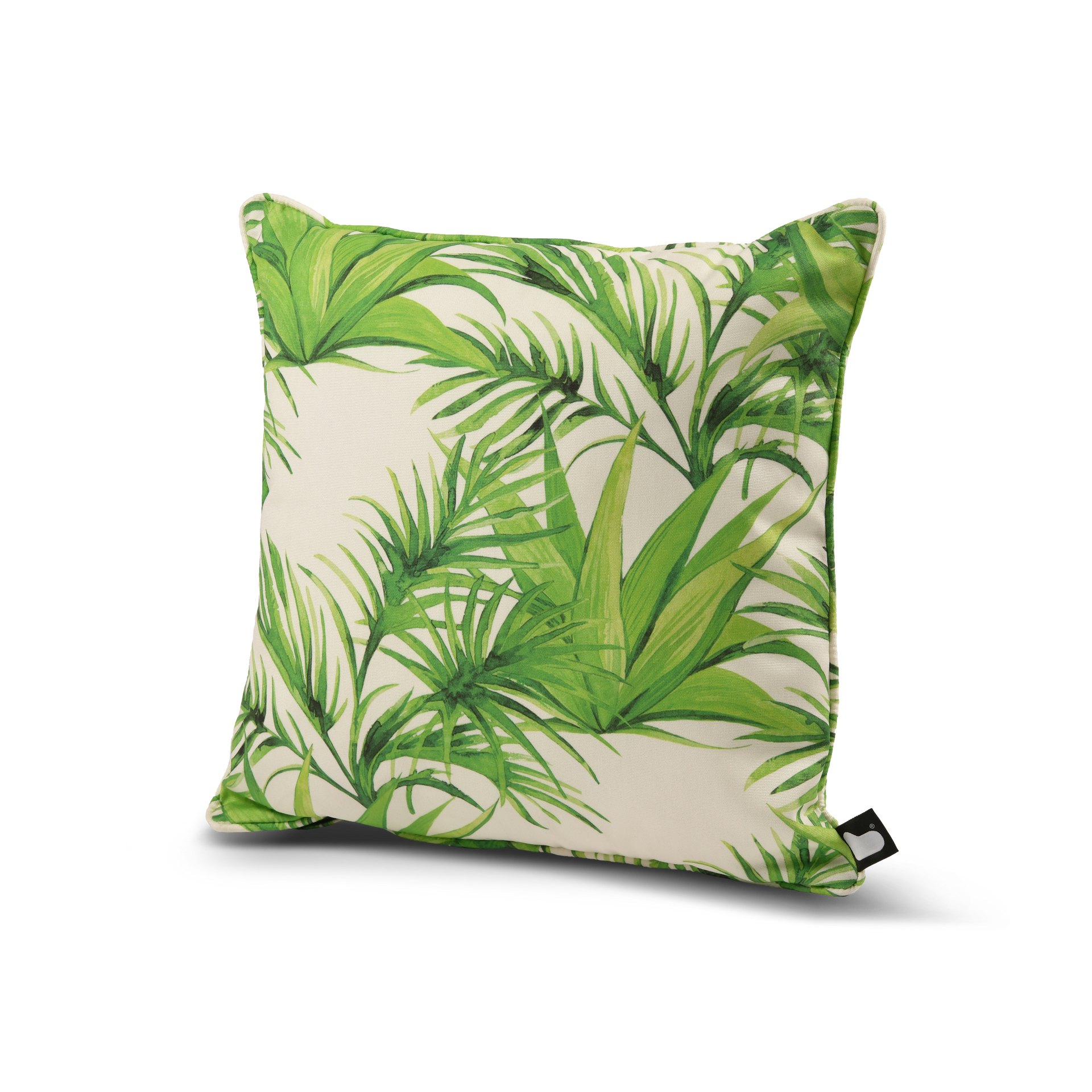 Outdoor Decorative Cushion – Palm Print | UV-Resistant & Water-Resistant | Made in UK