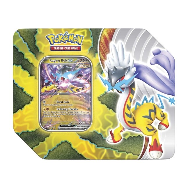 Pokémon Paradox Destinies Tin (Raging Bolt ex)