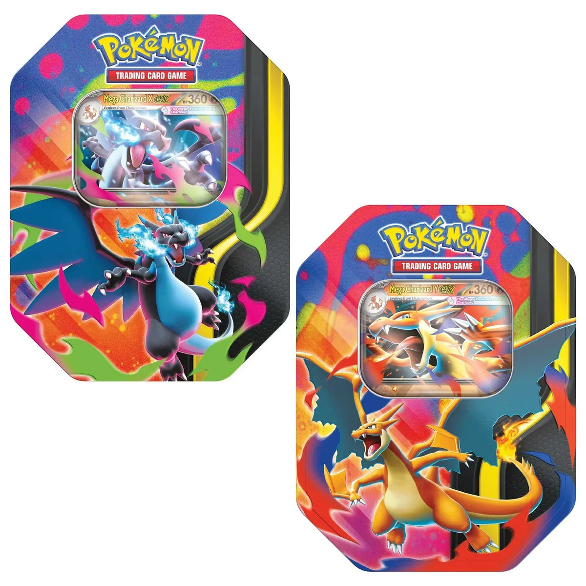 Pokémon Mega Charizard Ex Tin - Set of 2