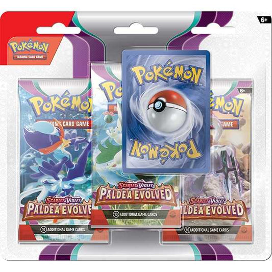 Pokémon Scarlet & Violet Paldea Evolved - 3 Pack Blister
